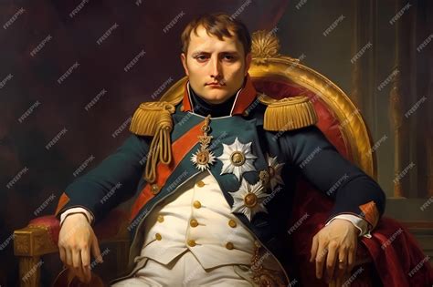 Napoleon bonaparte french emperor portrait famous person | Premium AI ...