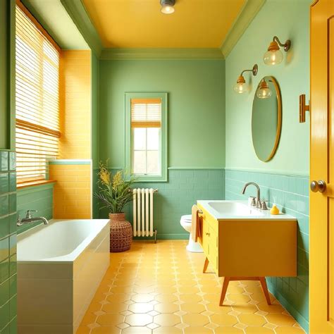 15 Yellow and Green Bathroom Ideas for A Vibrant Look