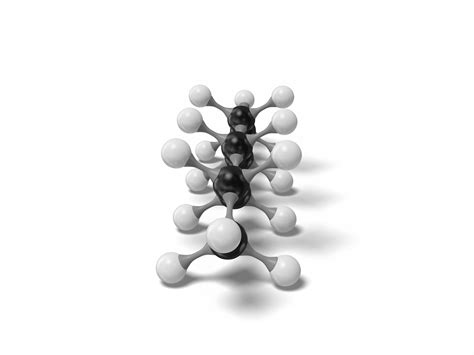 3D heptane molecule c7h16 modeled model - TurboSquid 1540931
