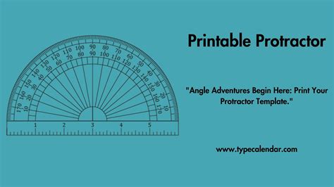 Free Printable Protractor Templates [PDF, Word] Circle & Homemade