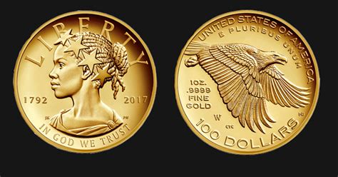For The First Time In History, US To Have A $100 Gold Coin With A Black ...