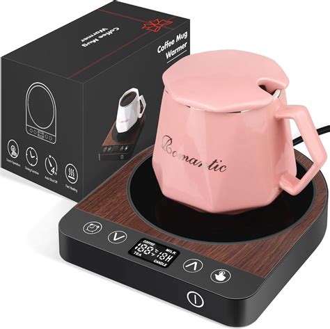 Amazon.com: Firjoy Coffee Mug Warmer Set, 4 Hours Auto Shut-Off Electric Cup Warmer with Large ...