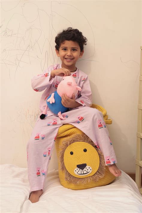 Peppa and George - Unisex kids pure cotton night suit – mini munki