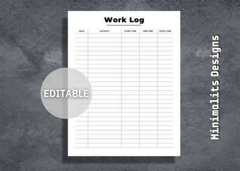 Image result for Hand Drawn Tracking Log for Work Contest