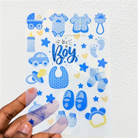 Baby Boy Element - A6 Insert Sheet – Resin Store Surat