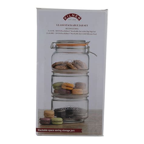 Buy Kilner Glass Stackable Jar Set, 1 Piece Online at Low Prices in ...