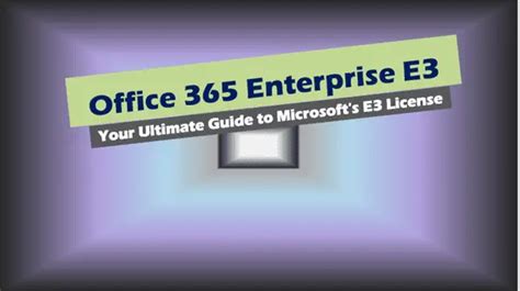office 365 enterprise e3 nce