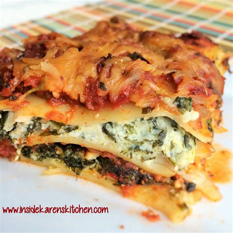 Spinach Lasagna   Inside Karen's Kitchen