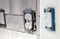 Backsplash Around Outlet by How To Tile A Backsplash Part 1 Tile Setting Pretty Backsplash Around Outlet