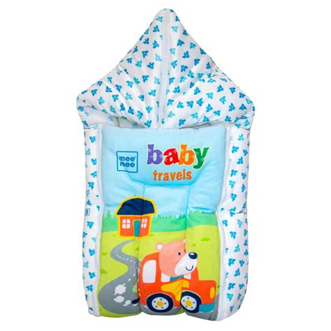 Mee Mee 3 in 1 Baby Bed, Sleeping Bag & Carry Nest, Bear Print ...