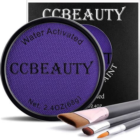 Amazon.com: CCbeauty Purple Face Body Paint(2.4oz),Water Activated Face ...