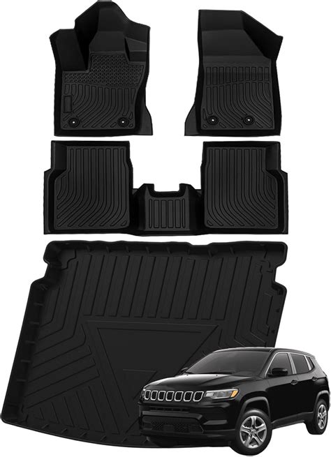 Amazon.com: Naibeve Floor Mats for 2017-2023 2024 Jeep Compass- All ...