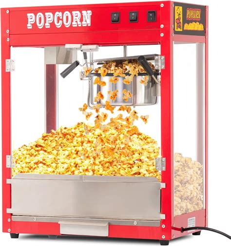 Amazon.com: RIEDHOFF Popcorn Machine with 8 Oz Kettle, Vintage Movie ...