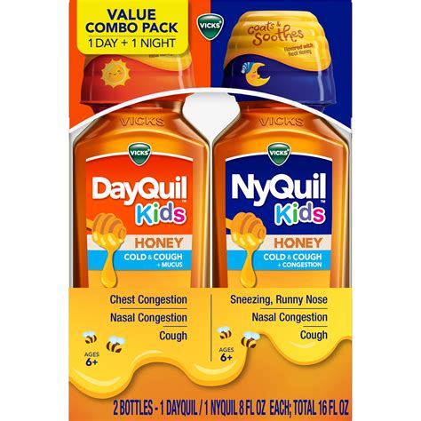 Vicks DayQuil Kids & NyQuil Kids Cold & Cough Relief, Over-the-Counter ...