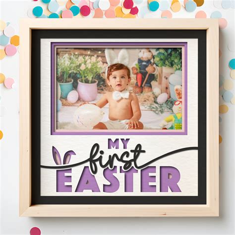 Baby Monthly Milestone Picture Frame Shadow Box Project - CraftyCatSVG