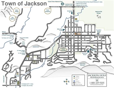 Map Of Jackson Hole Wyoming