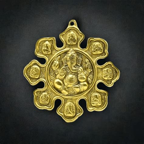 Ganesha Metal Wall Hanging for Home Decor – PujaNpujari