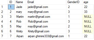 Identity Column MySQL 的图像结果
