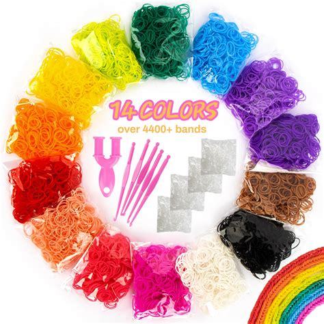 Snapklik.com : Sukh 4400+Pcs Loom Rubber Bands Kit - Rubber Band Making ...