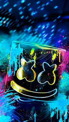 Logo Wallpaper Design Neon Marshmello by Neon Marshmello In 1080x1920 Resolution In 2020 Logo Wallpaper Design Neon Marshmello