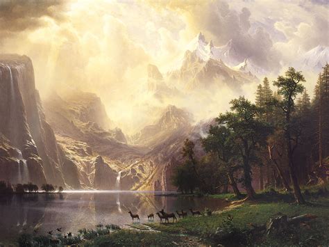Albert Bierstadt Among The Sierra Nevada - 1600x1200 Wallpaper - teahub.io