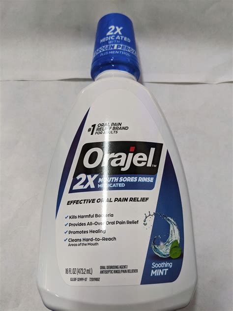 3 PACK Orajel Antiseptic For All Mouth Sore Rinse Fresh Mint 16 Oz | eBay