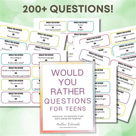 200+ Would You Rather Questions For Teens - Made In A Pinch