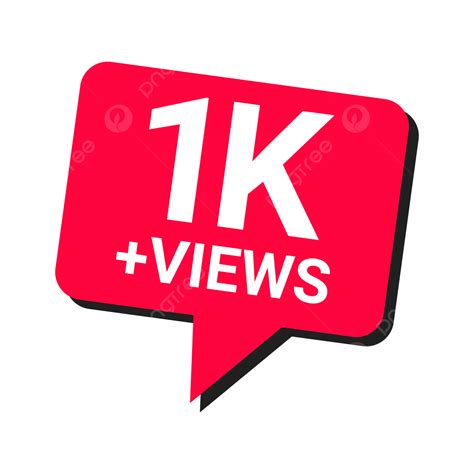 1k Views Youtube Thumbnail Celebration Vector, 1k Views, Youtube Thumbnail, Celebration PNG and ...