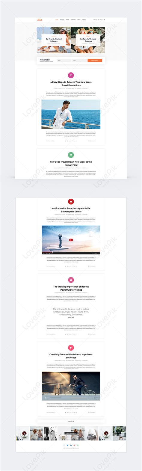 Image result for Personal Blog Web Design