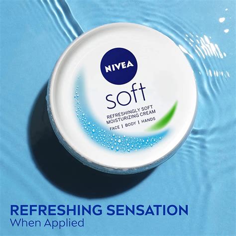 NIVEA Soft Cream 3 Pack - 6.8 Oz Jars - Refreshing Moisturizing Cream ...
