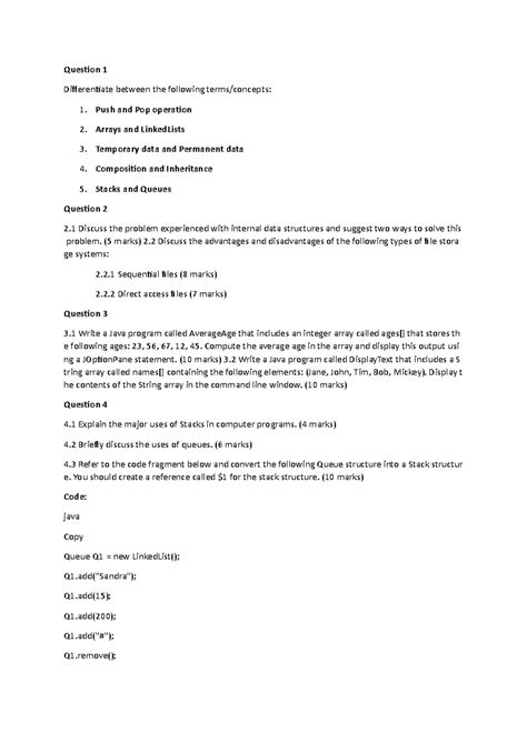 OSA Practice Questions - Question 1 Differentiate between the following ...