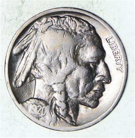FULL HORN - High Grade - TOUGH - 1920 Buffalo Nickel - Sharp Coin ...