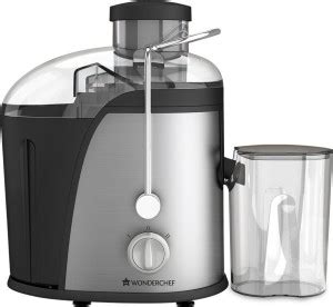 WONDERCHEF Monarch Fruit Compact 400 W Juicer (1 Jar, Black and Silver ...