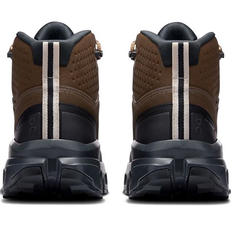 ON Mens Cloudrock Mid Waterproof Shoes - Earth-Black