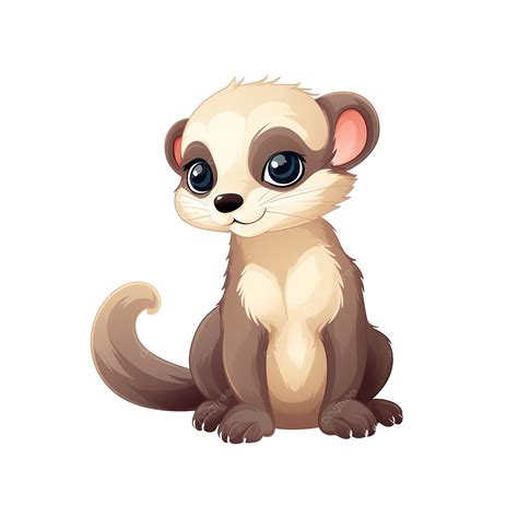 Baby Ferret Illustration, Pet, Predator, Clip PNG Transparent Image and Clipart for Free Download