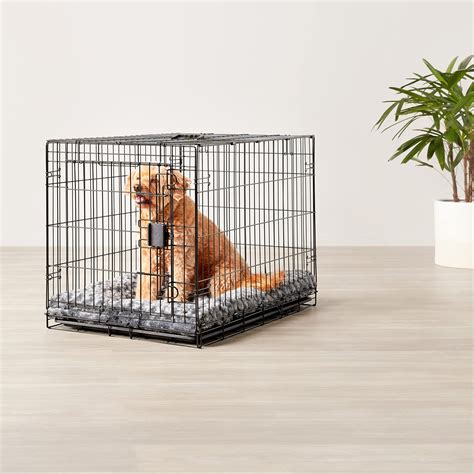 Amazon Basics Foldable Metal Wire Dog Crate with Tray, Single Door, 42 ...