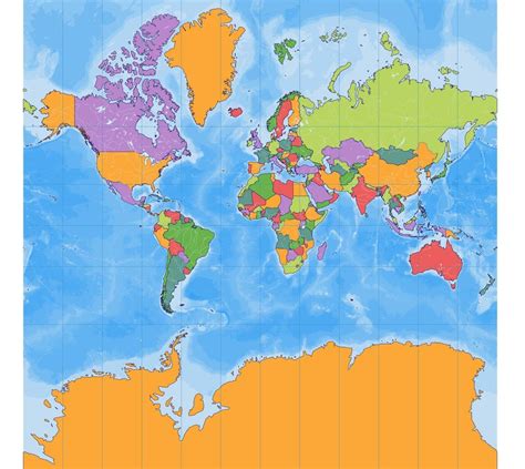 Mercator Map Projection 的图像结果