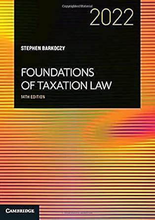 Buy Foundations of Taxation Law 2022 Book Online at Low Prices in India ...