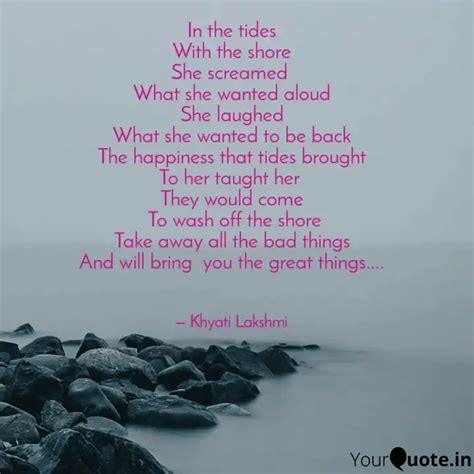 In the tides With the sho... | Quotes & Writings by Khyati Lakshmi ...