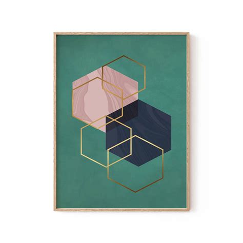 Hex 01: Buy Minimalist Geometric Art Paintings – Dessine Art