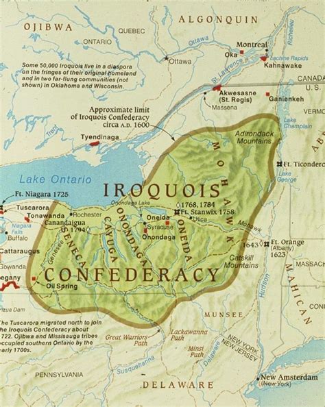 Iroquois Tribe Location Map: 7 Historic Territories & Modern Locations