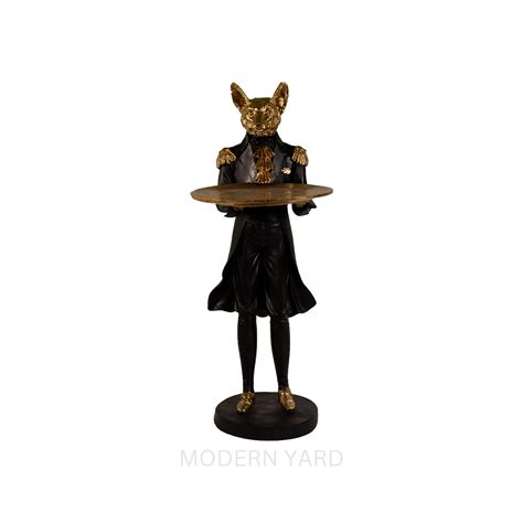 Black Wolf Platter Set (2 Feet) – Modern Yard Official