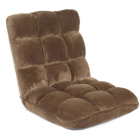 BirdRock Home Adjustable 14-Position Memory Foam Floor Chair - Brown ...