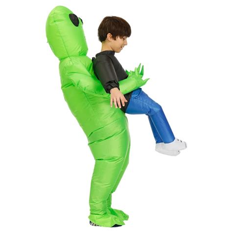 Buy Inflatable Alien Costume for Adult Kids Funny Halloween Costumes ...