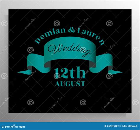 Vintage Wedding Invitation Design. Card, Poster Stock Illustration ...