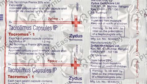 Tacromus-1 Capsule: Uses, Side-effects, Price, Dosage & More Info ...
