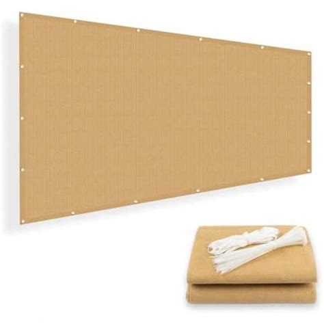 Premium Sand Shade Cloth 4/6/8/10/12 FT Sun Shade Screen Fabric Shade ...