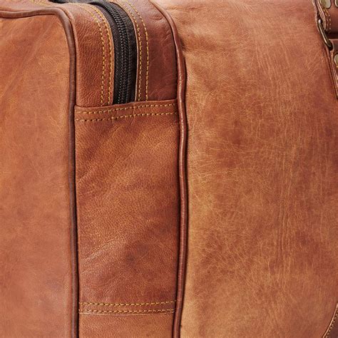 Stylish Premium Leather Travel Duffle Bag | Handcrafted Leather Gym ...