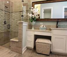 Bathroom Shower Cabinets by Master Bath With White Cabinets With Knee Space Vanity Bathroom Shower Cabinets