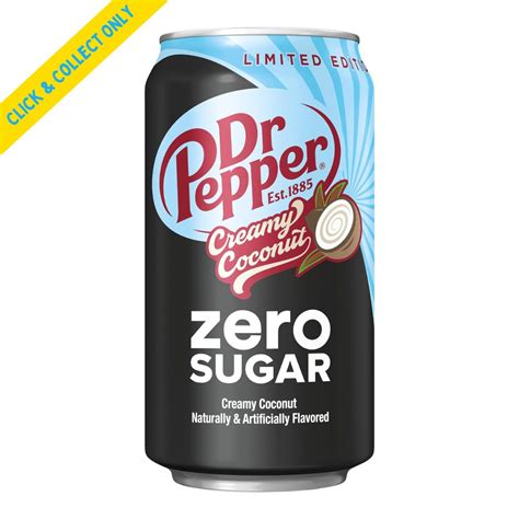 Dr Pepper Creamy Coconut Zero Sugar 355ml